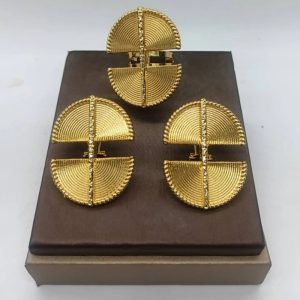 Beaux bijoux jaunes inoxidables Africa